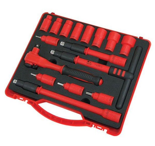 Vde Socket Set 16pc 3/8dr