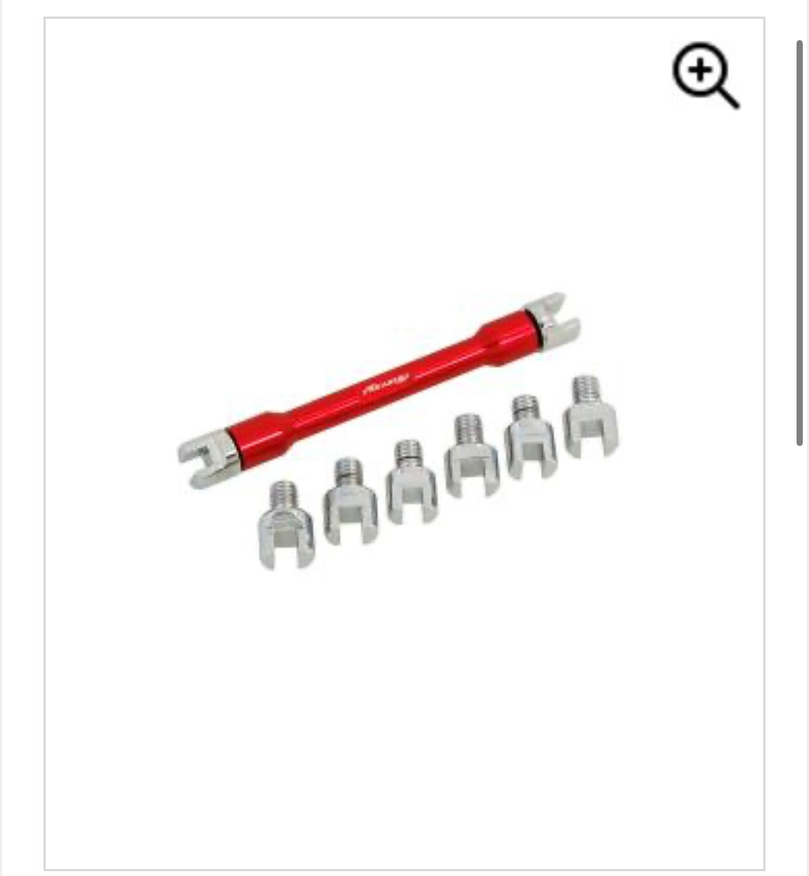 Motorcycle 9pc Spoke Wrench Set