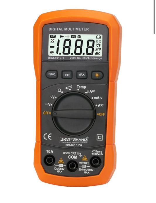 POWERHAND DIGITAL AUTOMOTIVE MULTIMETER