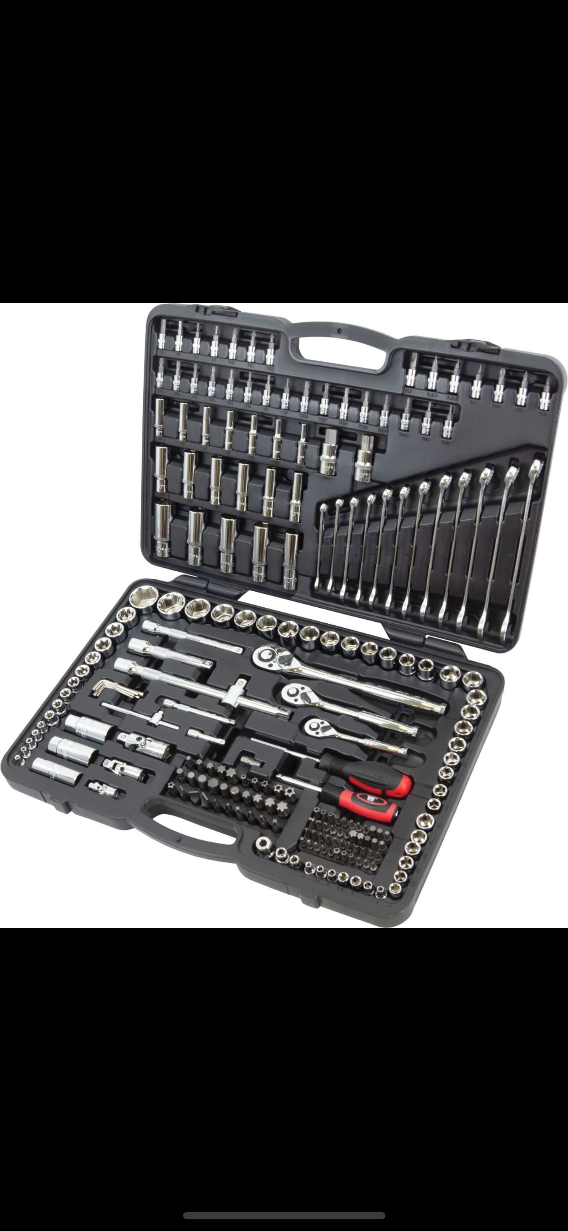 Mixed Drive Box set. 216Pc 1/4” 3/8” 1/2” Drive + Spanners